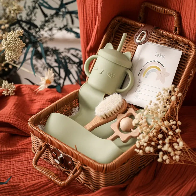 
                      
                        The Willow Basket - Baby Mealtime Gift Set
                      
                    