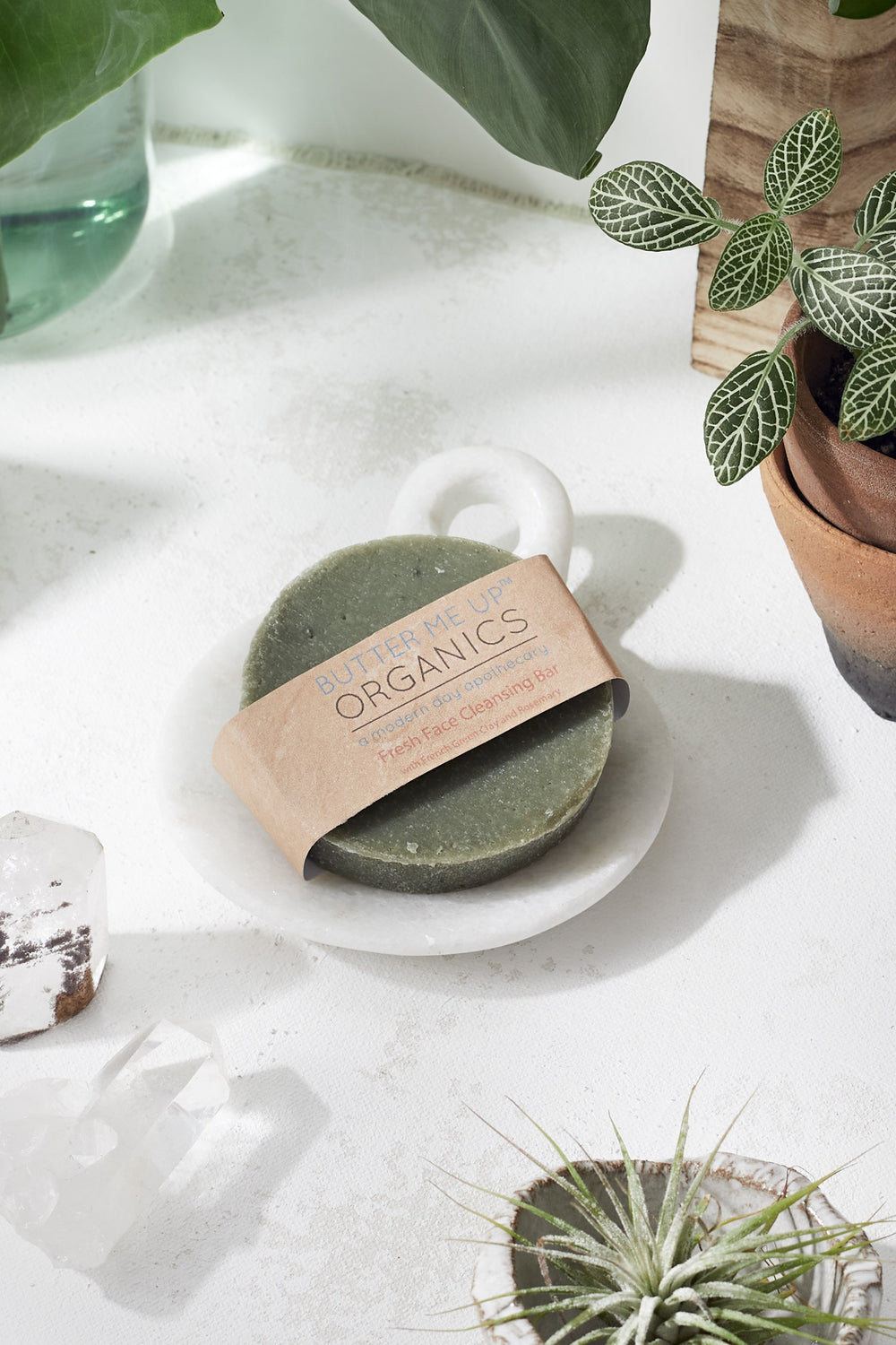 Butter Me Up Organics - Face Wash Facial Cleansing Bar with French Green Sea Clay