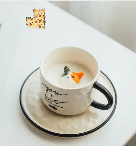 
                      
                        Playful Paws Ceramic Mug and Saucer Set
                      
                    