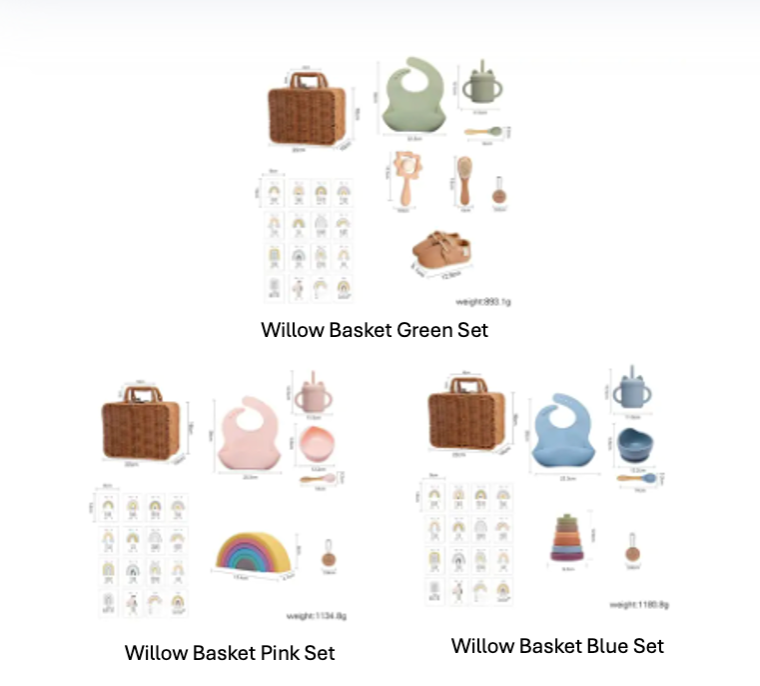 
                      
                        The Willow Basket - Baby Mealtime Gift Set
                      
                    