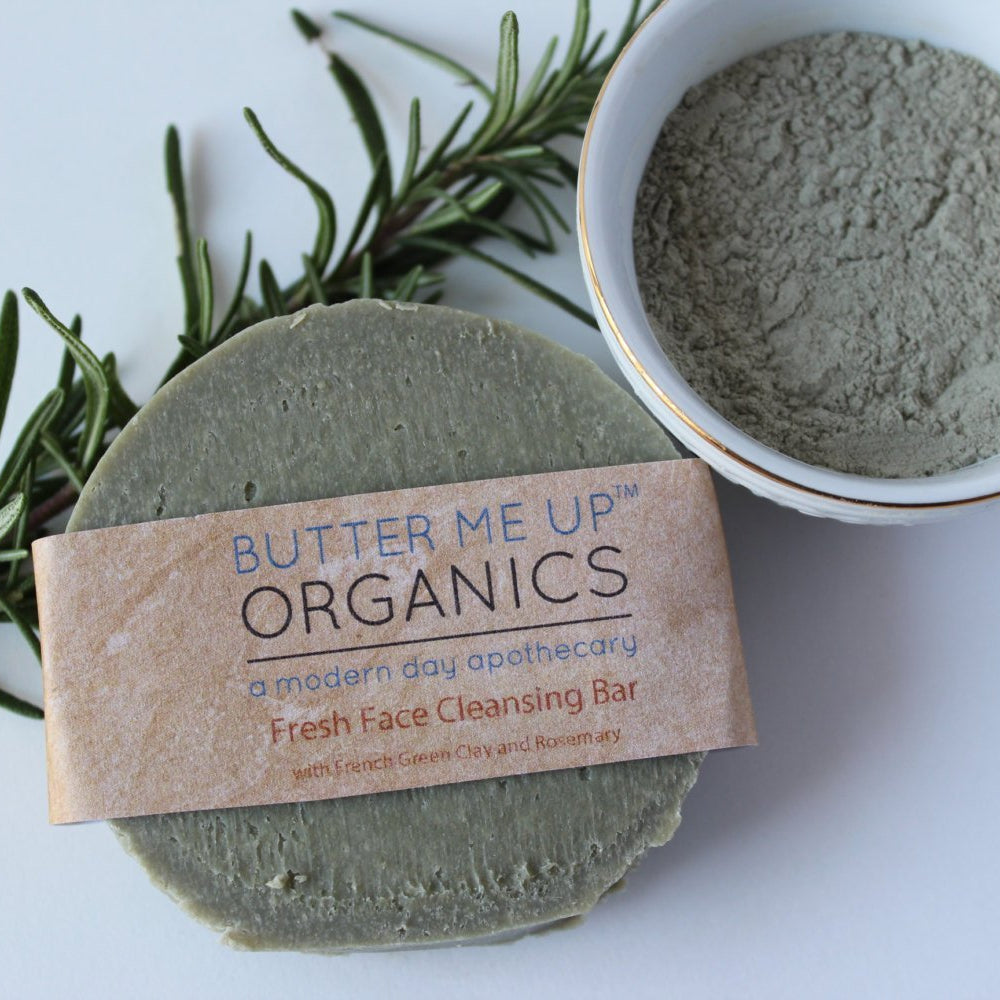 
                      
                        Butter Me Up Organics - Face Wash Facial Cleansing Bar with French Green Sea Clay
                      
                    