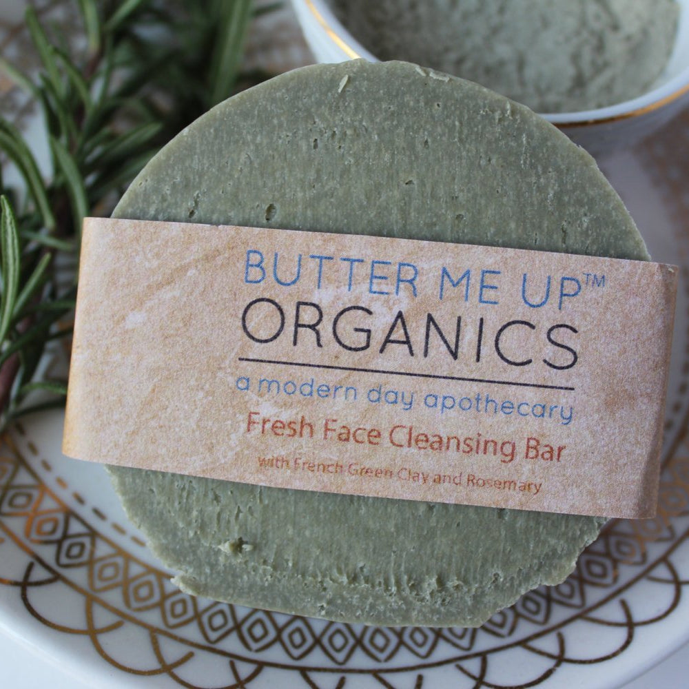 
                      
                        Butter Me Up Organics - Face Wash Facial Cleansing Bar with French Green Sea Clay
                      
                    